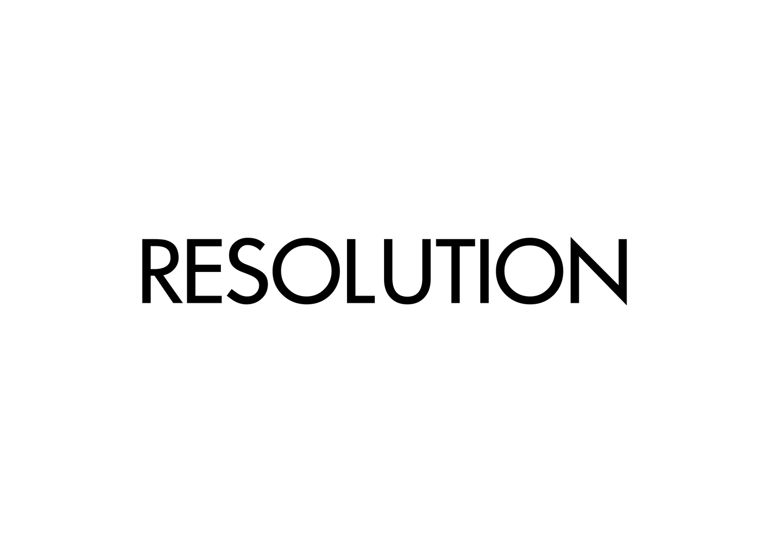 Logo Resolution Photo