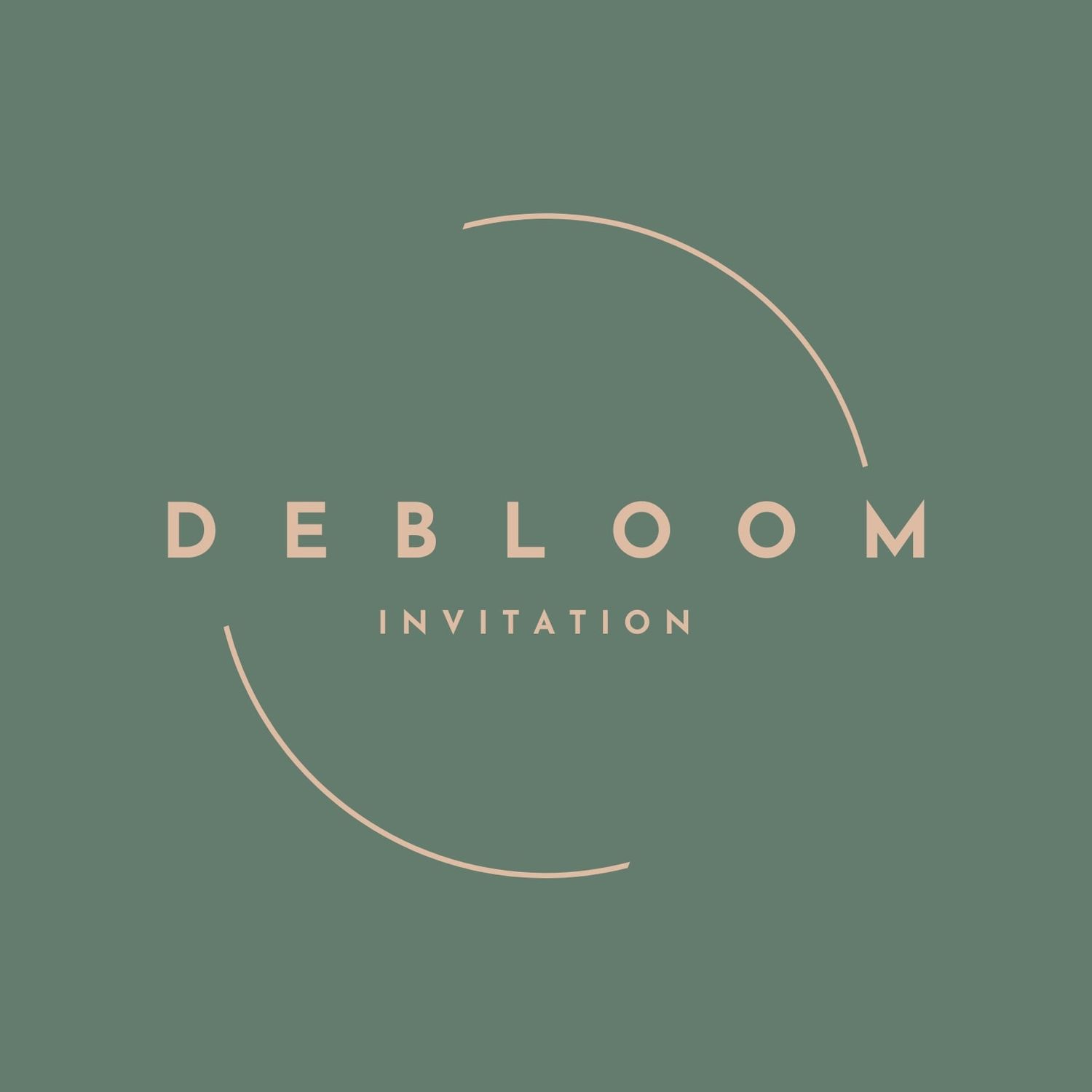 Logo DEBLOOM INVITATION